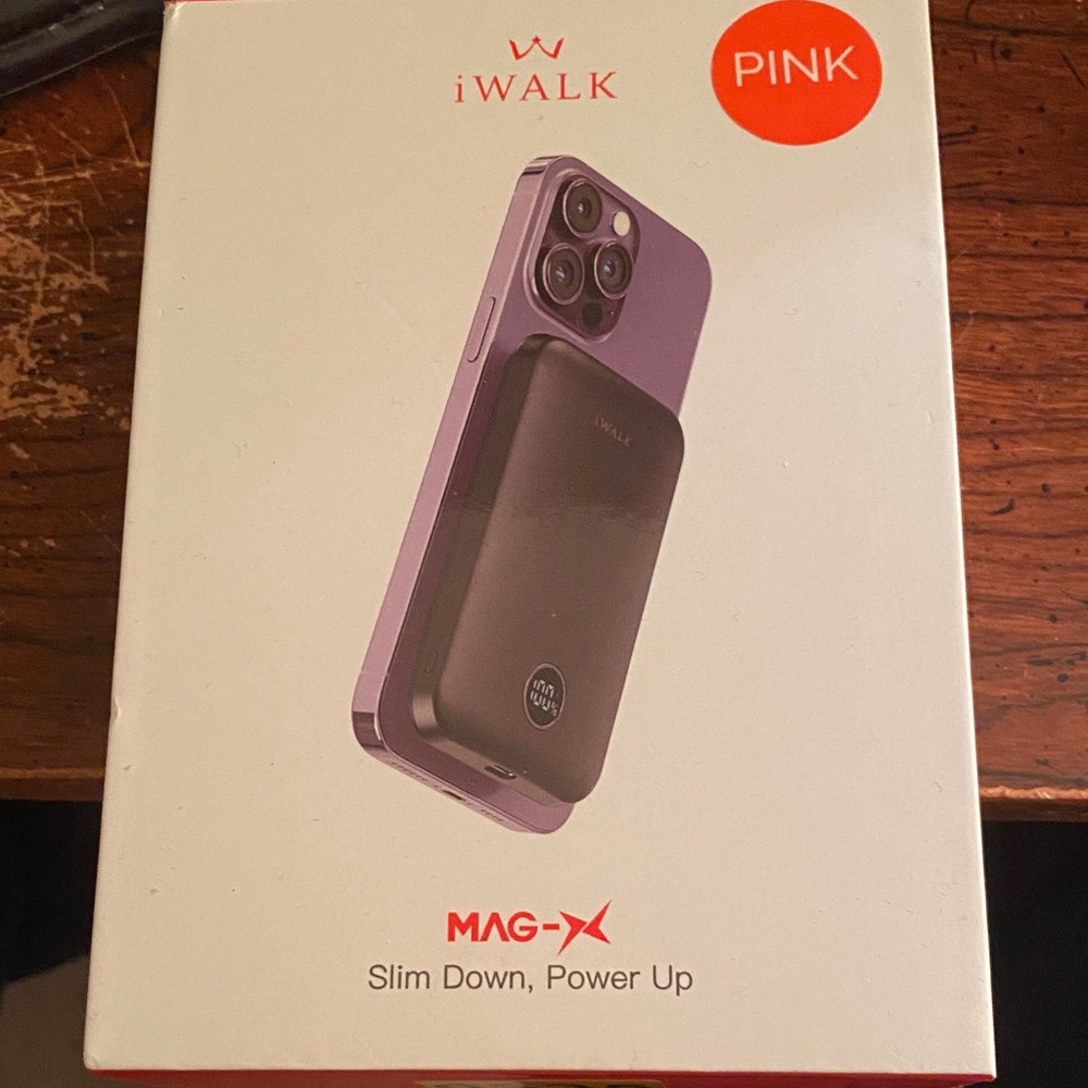 Mag-X Pink Power Bank for Cell Phones